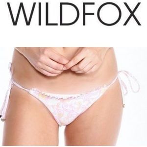NWT WILDFOX Vintage Unicorn String Bikini Bottoms (ONLY) Size Small